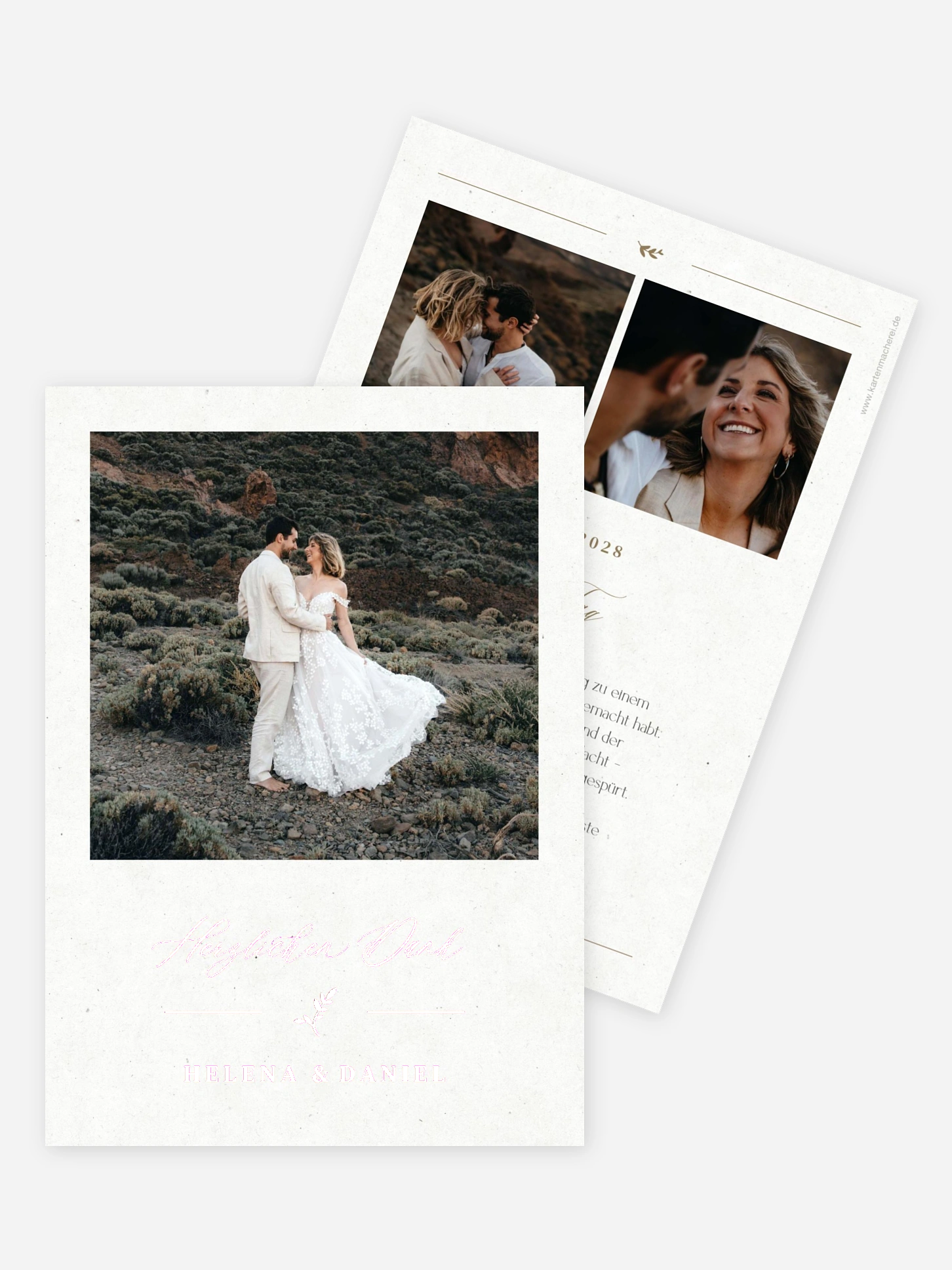 Dankeskarte Hochzeit Classic Elegance