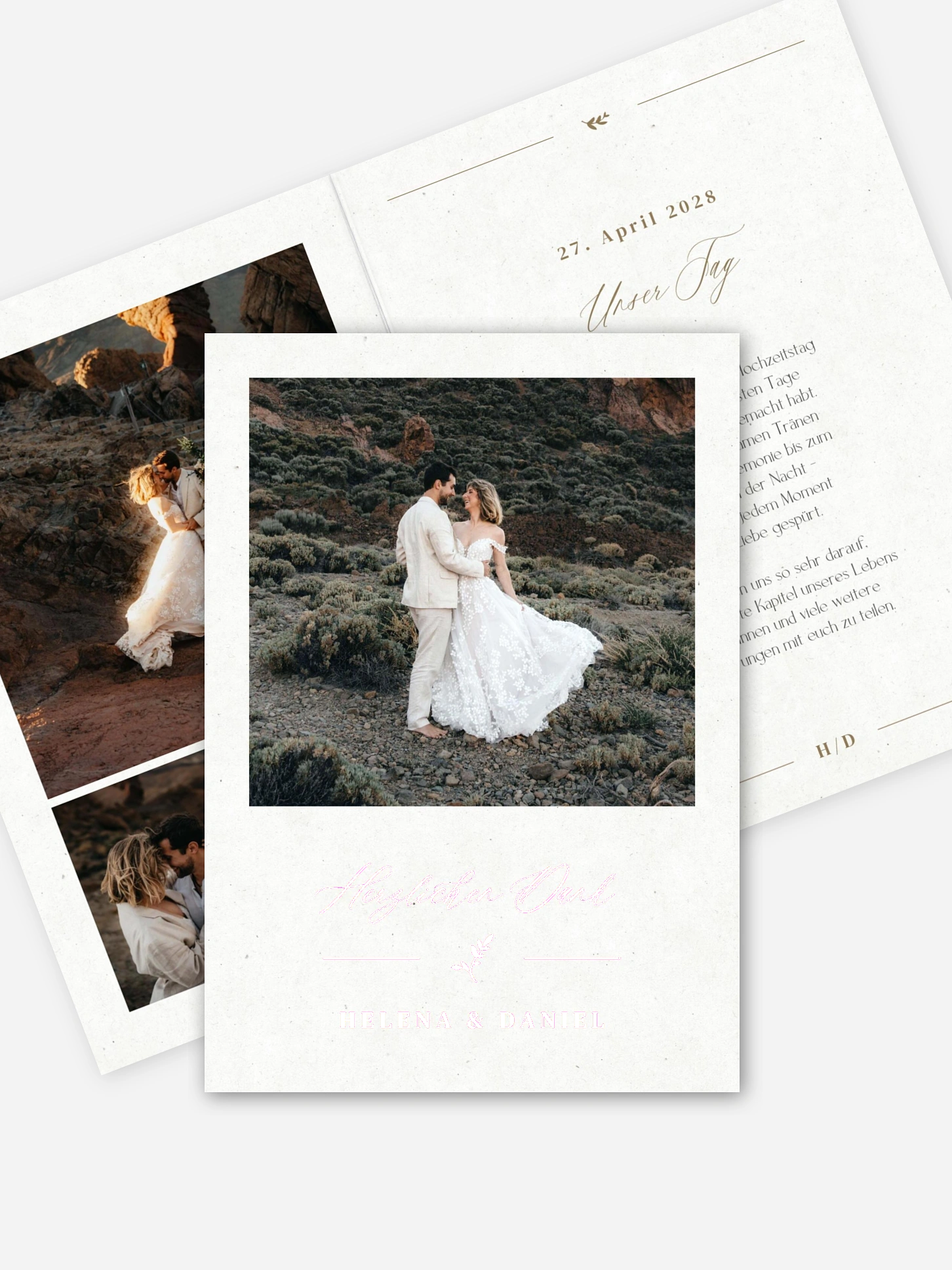 Dankeskarte Hochzeit Classic Elegance