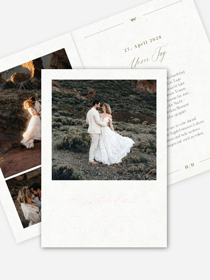 Dankeskarte Hochzeit Classic Elegance