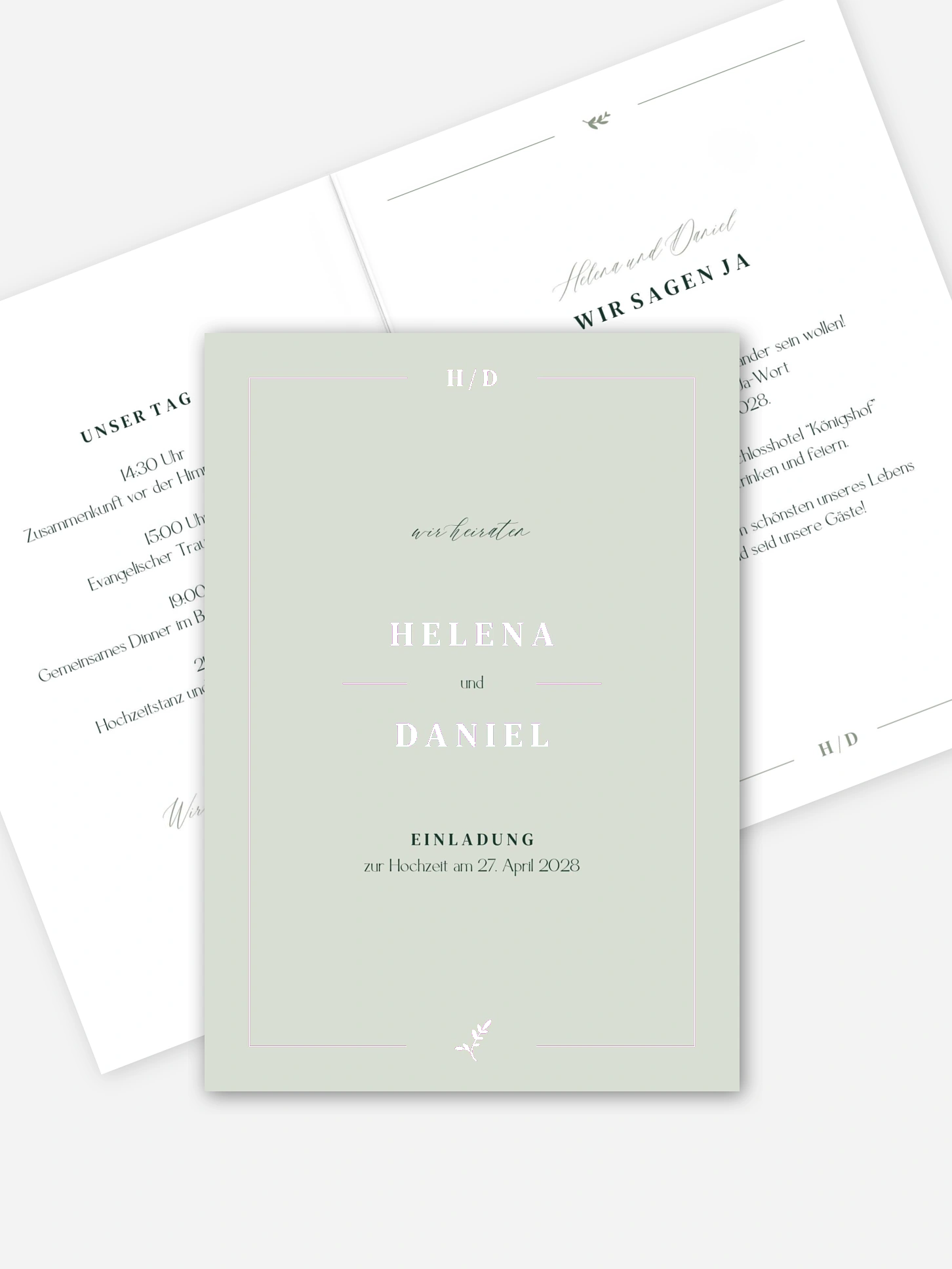 Hochzeitseinladung Classic Elegance