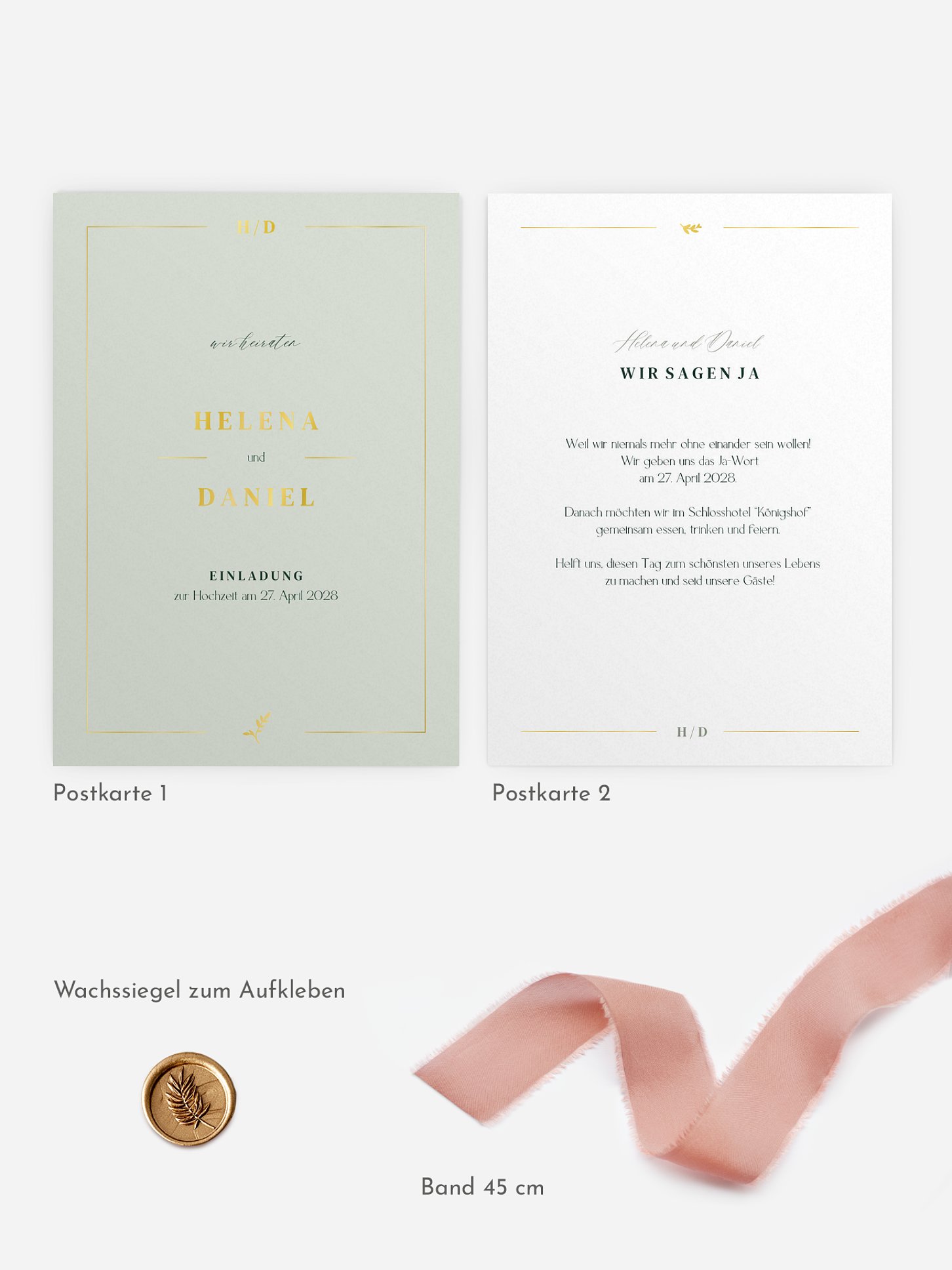 Hochzeitseinladung Classic Elegance
