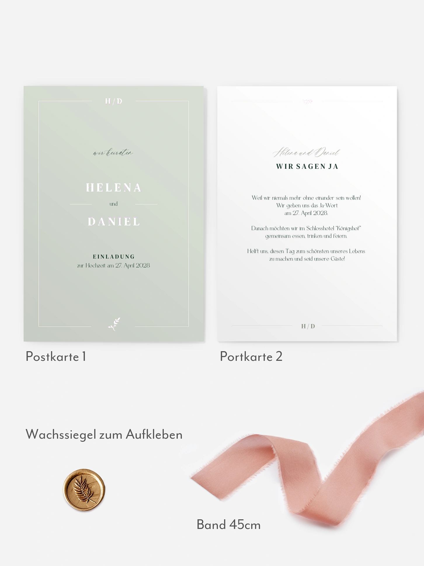 Hochzeitseinladung Classic Elegance