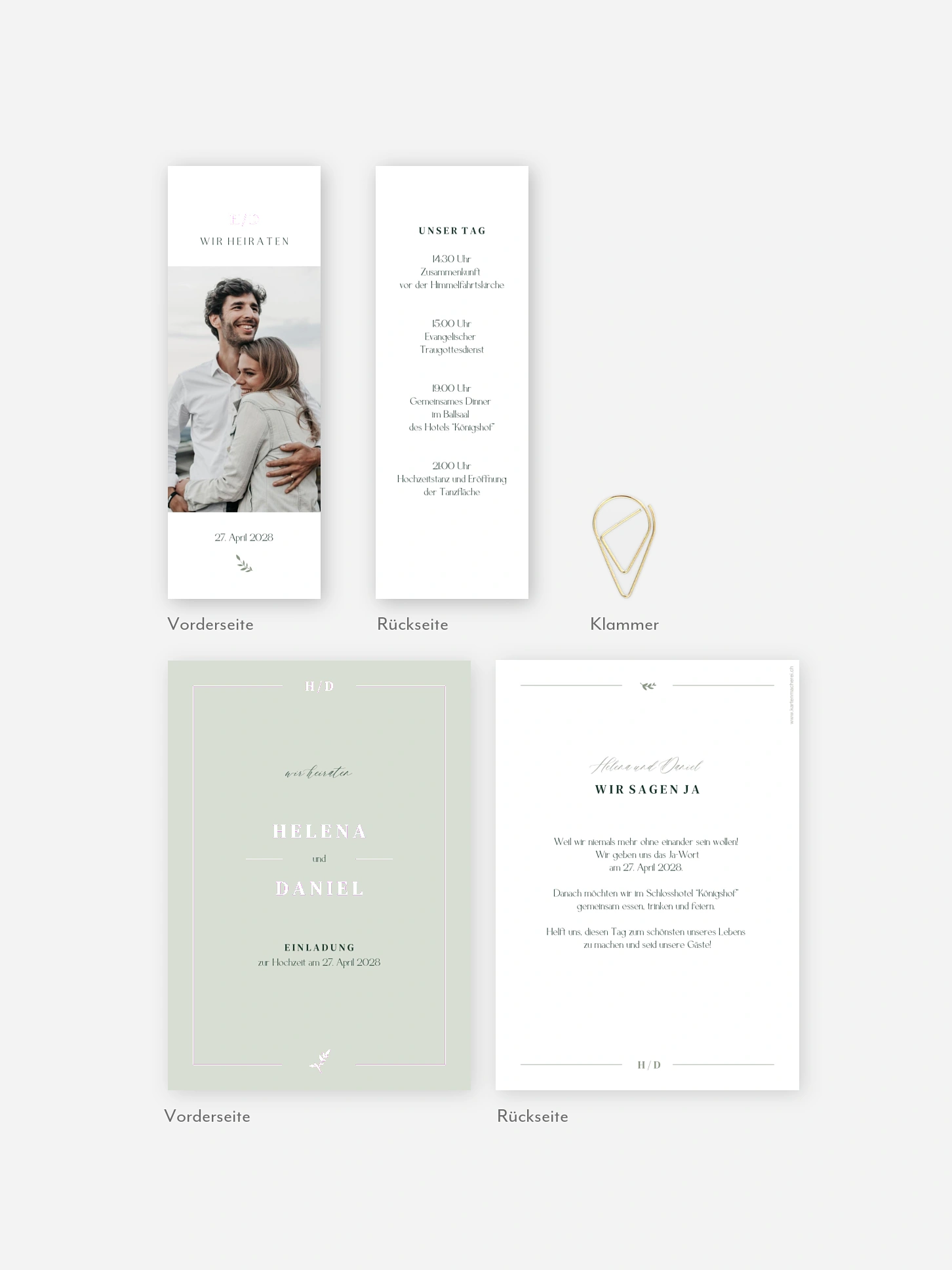 Hochzeitseinladung Classic Elegance
