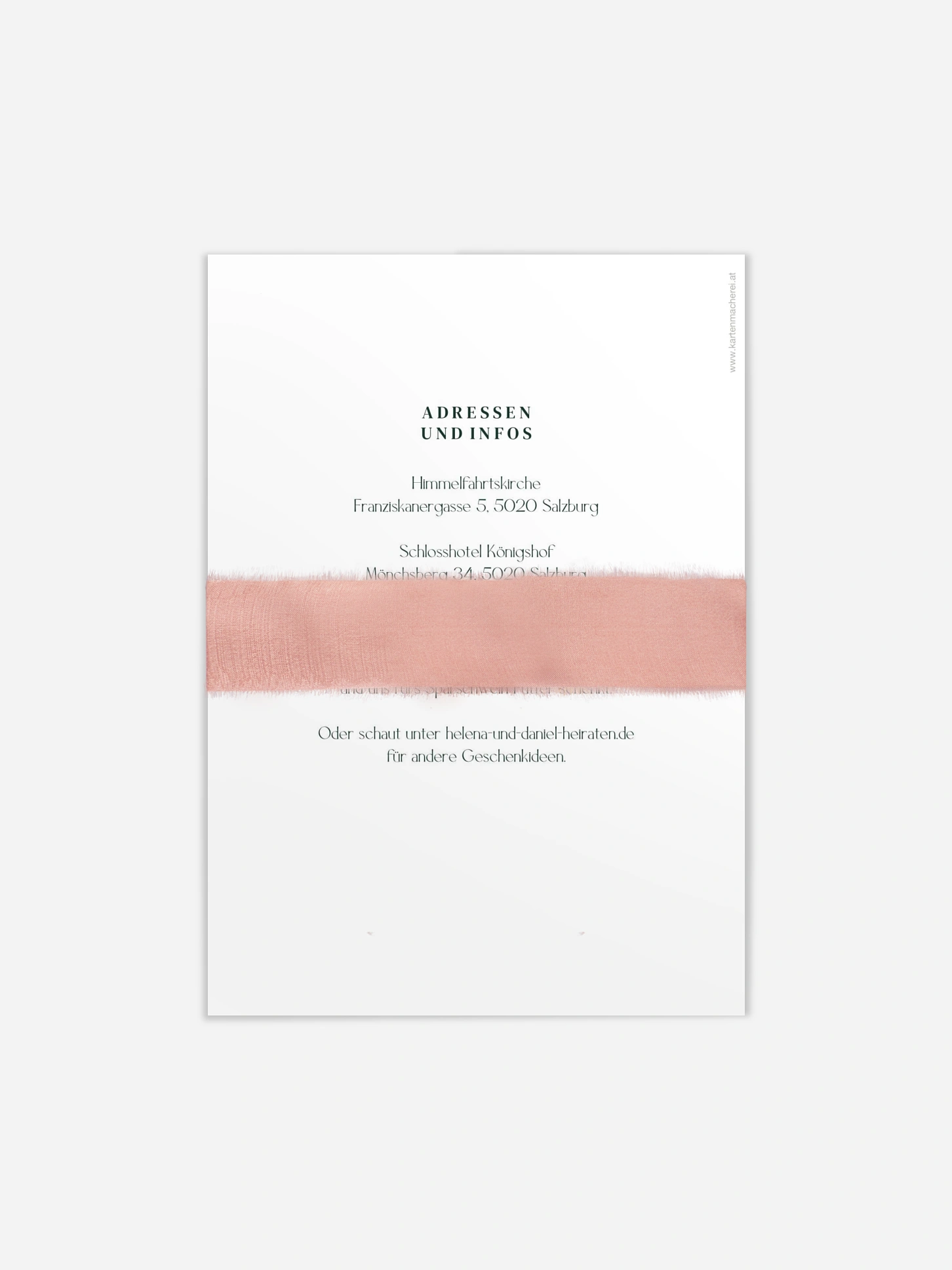Hochzeitseinladung Classic Elegance