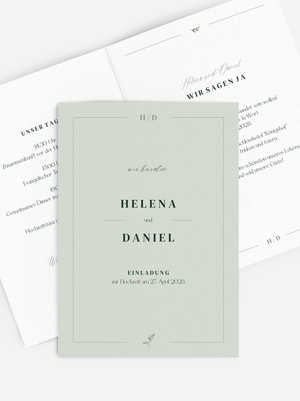 Hochzeitseinladung Classic Elegance