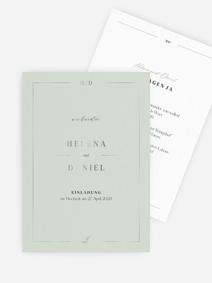 Hochzeitseinladung Classic Elegance
