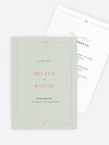 Hochzeitseinladung Classic Elegance