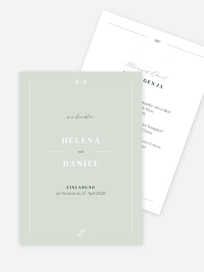 Hochzeitseinladung Classic Elegance