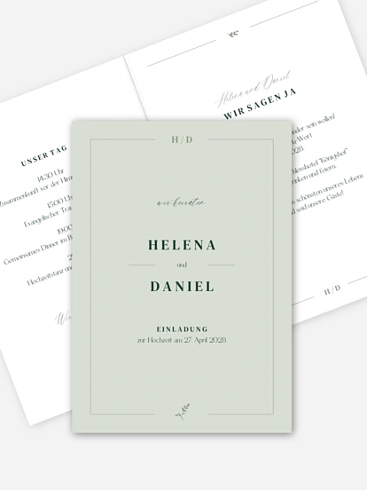 Hochzeitseinladung Classic Elegance