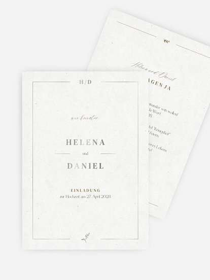 Hochzeitseinladung Classic Elegance