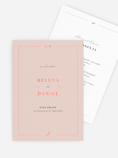 Hochzeitseinladung Classic Elegance