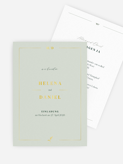 Hochzeitseinladung Classic Elegance