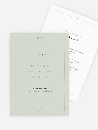 Hochzeitseinladung Classic Elegance