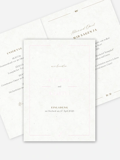 Hochzeitseinladung Classic Elegance