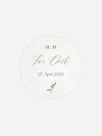 Geschenkaufkleber Hochzeit Classic Elegance