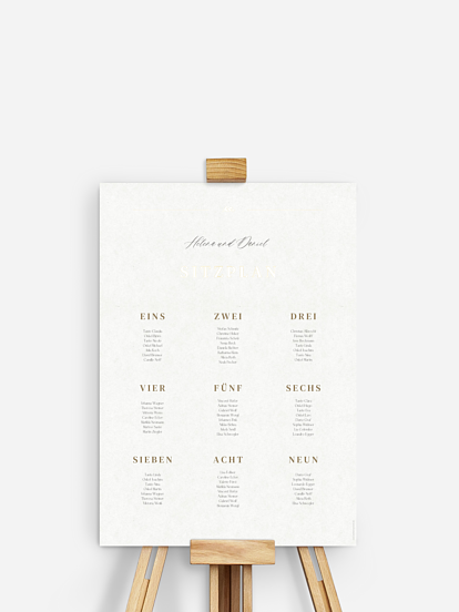 Sitzplan Plakat Classic Elegance