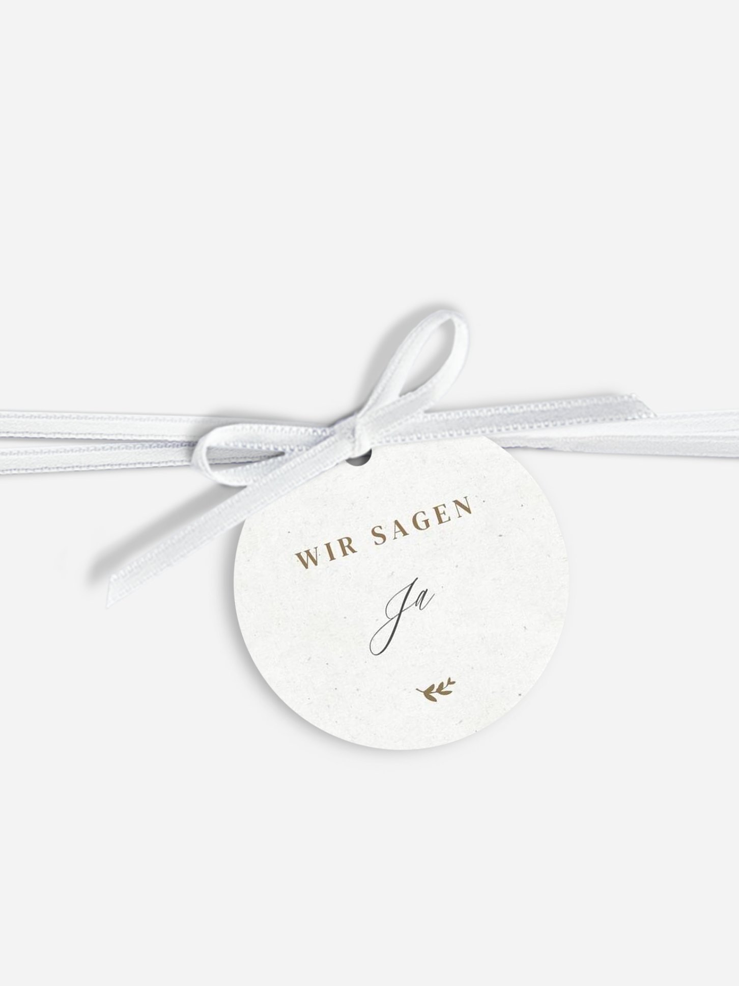 Anhänger mit Band zur Hochzeit Classic Elegance