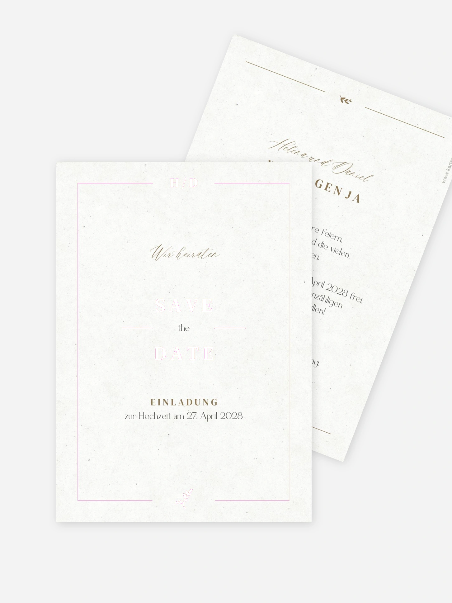 Save-the-Date Karte Classic Elegance