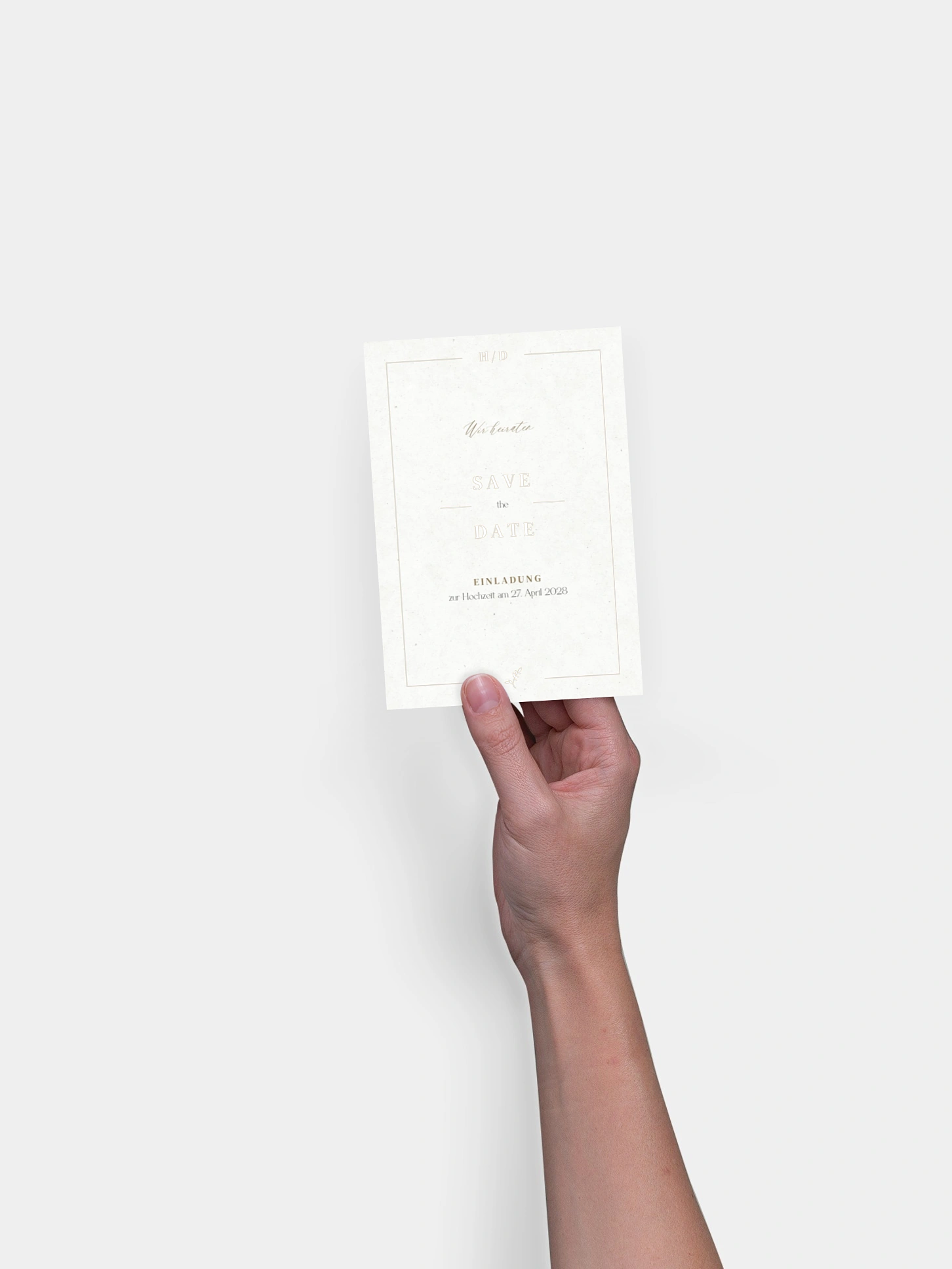 Save-the-Date Karte Classic Elegance