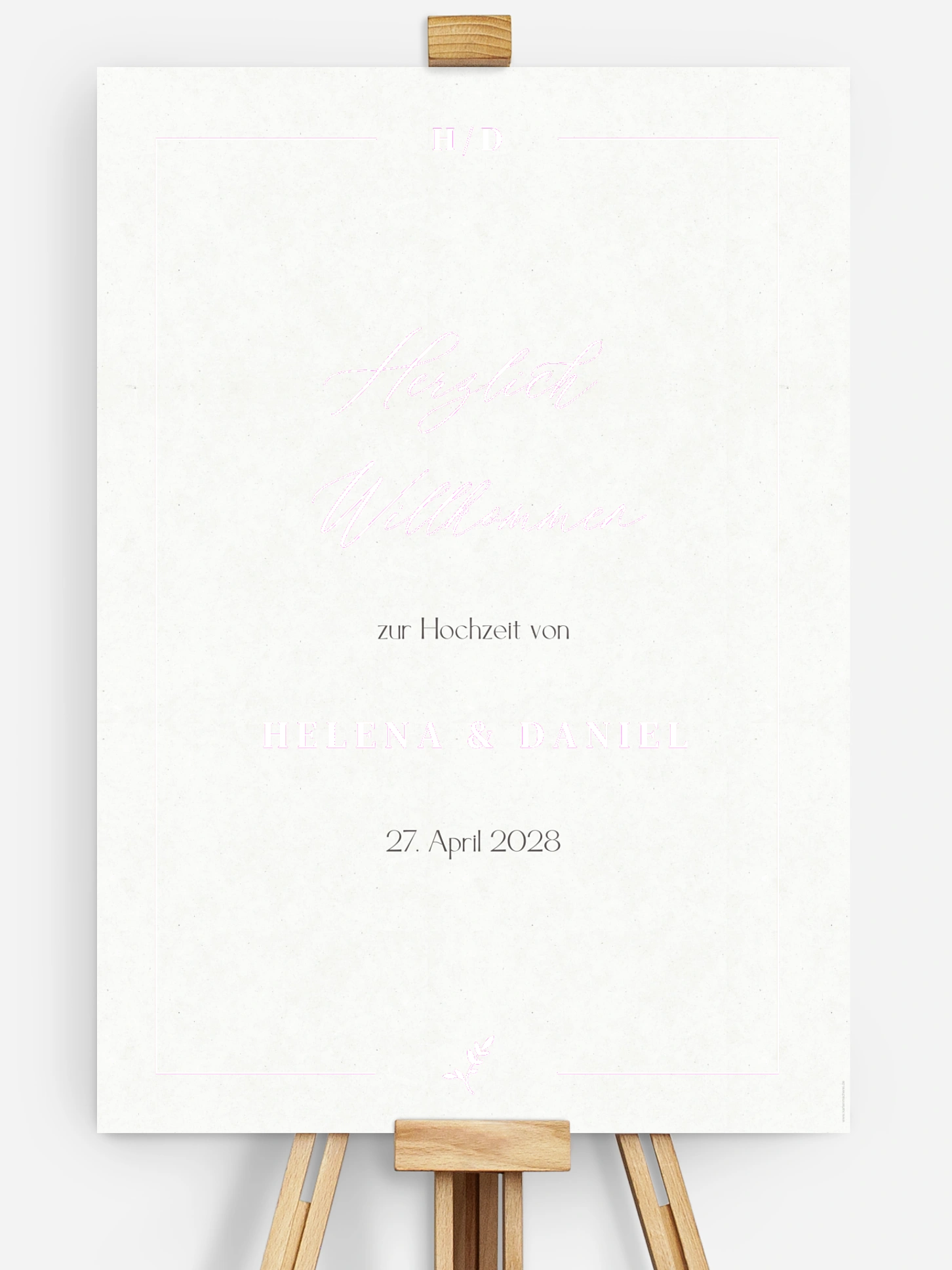 Willkommensschild Classic Elegance
