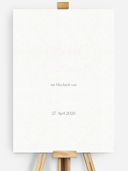 Willkommensschild Classic Elegance