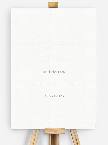 Willkommensschild Classic Elegance