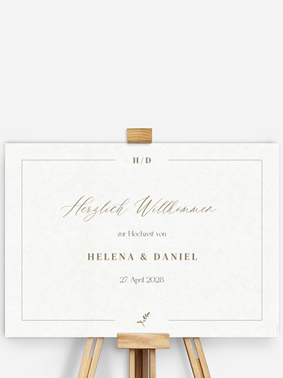 Willkommensschild Classic Elegance