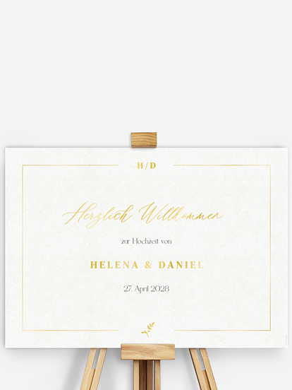 Willkommensschild Classic Elegance