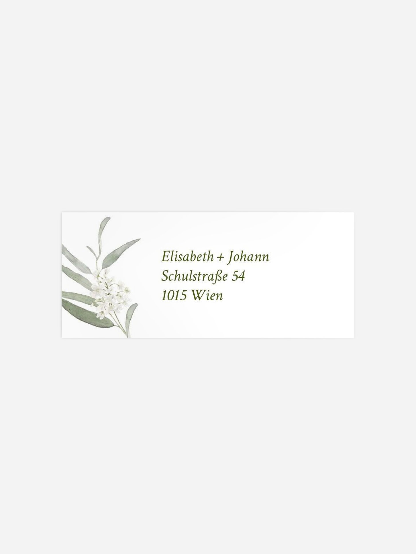 Absenderaufkleber Hochzeit Garden Wedding