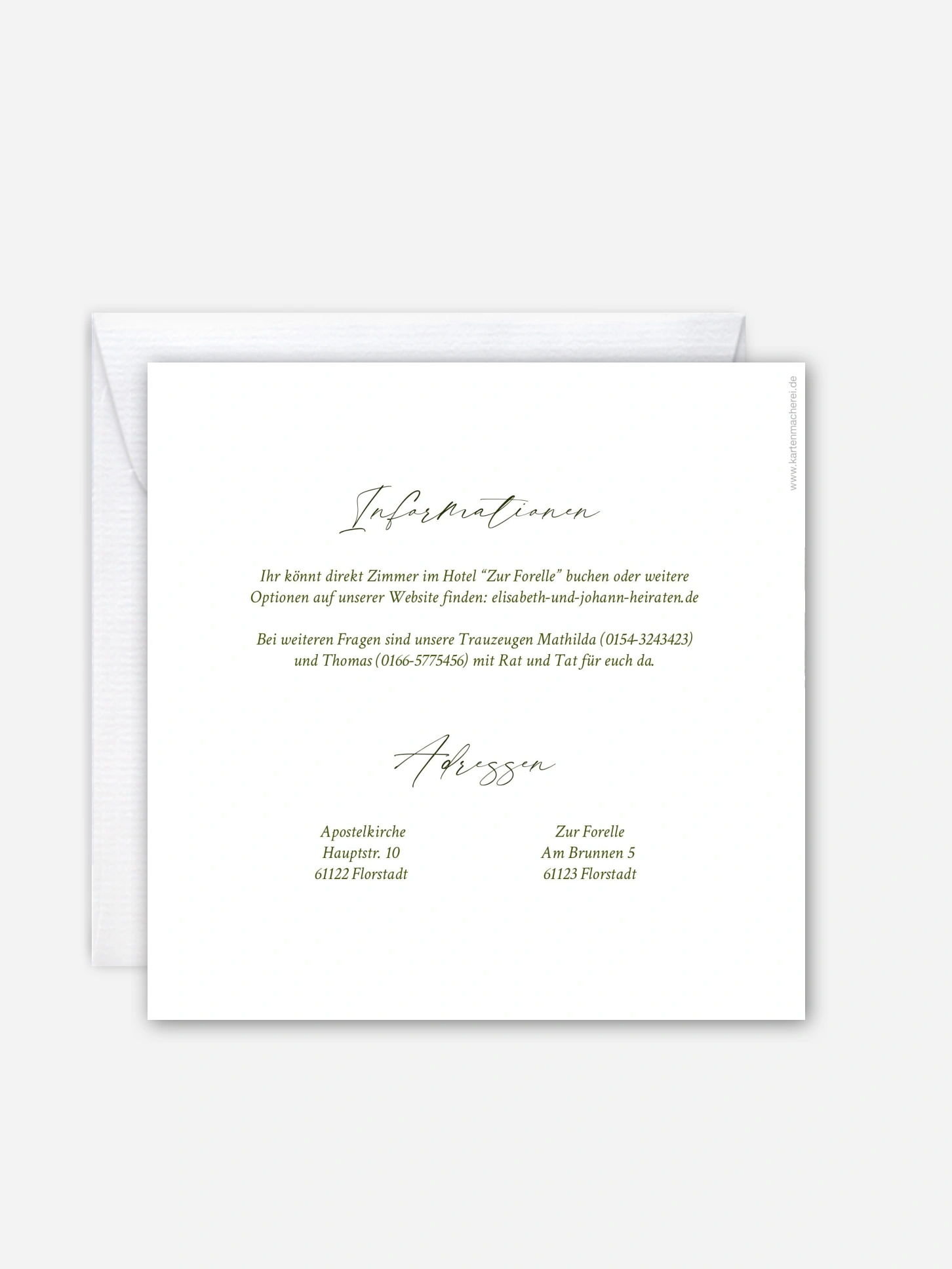 Hochzeitseinladung Garden Wedding