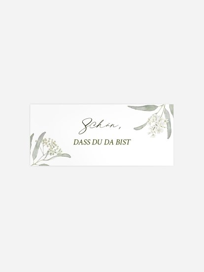 Geschenkaufkleber Hochzeit Garden Wedding