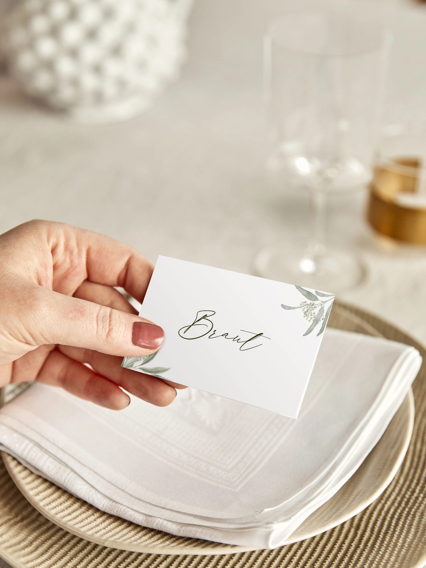 Tischkarte Hochzeit Garden Wedding