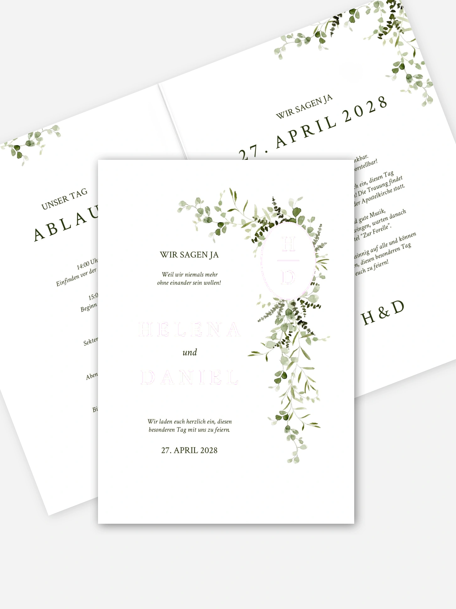 Hochzeitseinladung Botanischer Traum