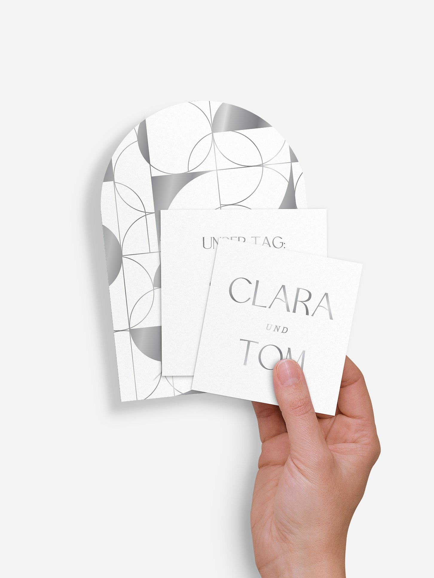 Hochzeitseinladung Chrome