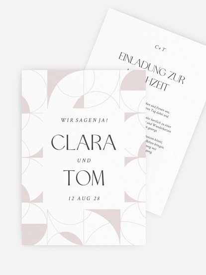 Hochzeitseinladung Chrome