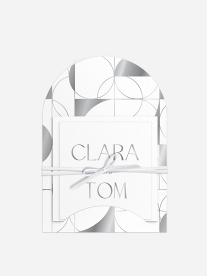 Hochzeitseinladung Chrome