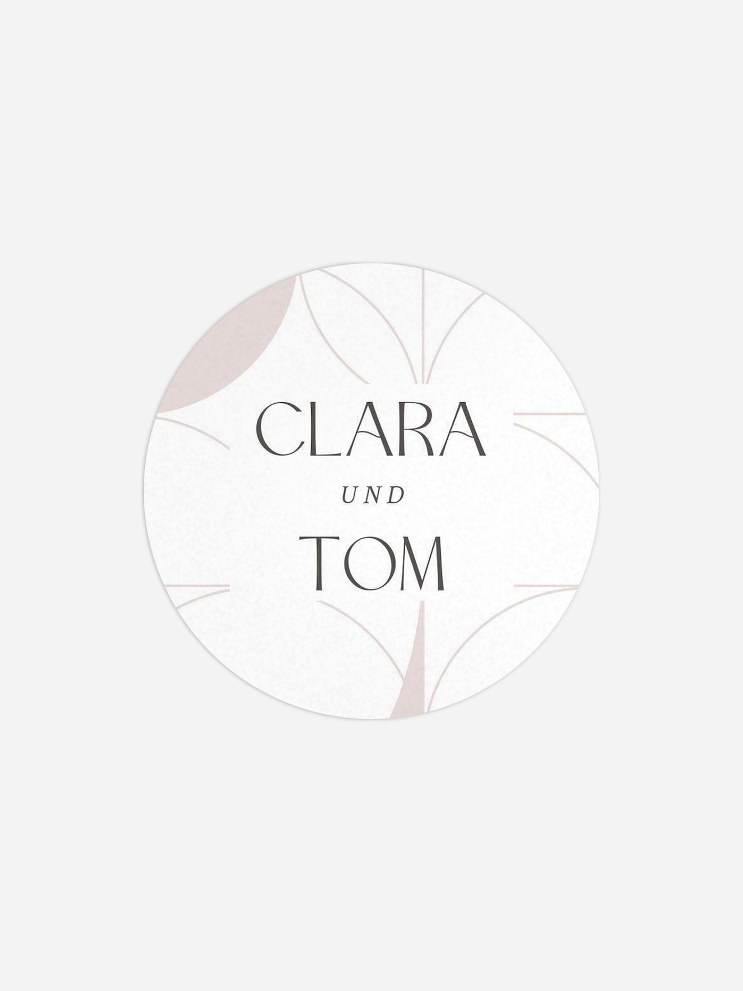 Geschenkaufkleber Hochzeit Chrome