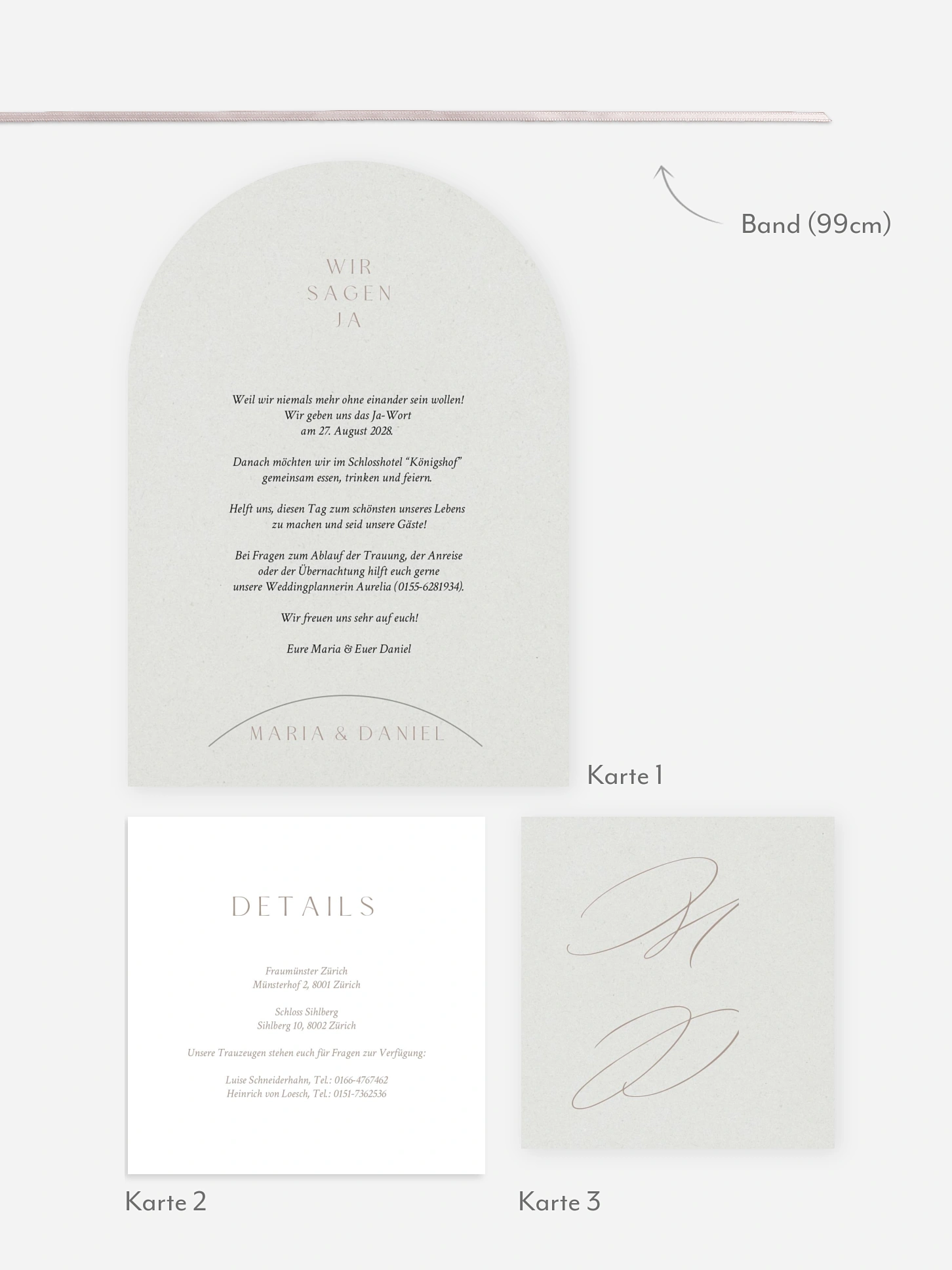 Hochzeitseinladung Formally