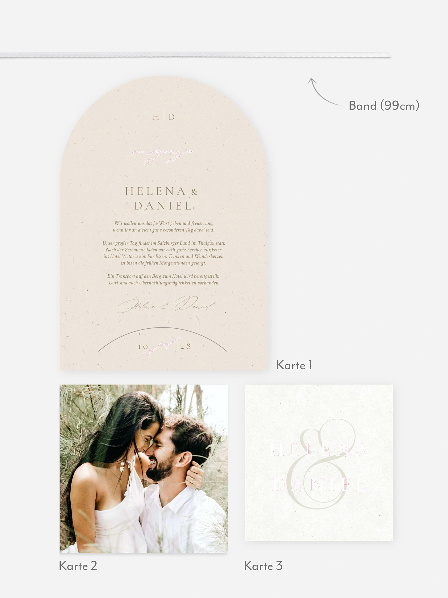 Hochzeitseinladung Classy Type