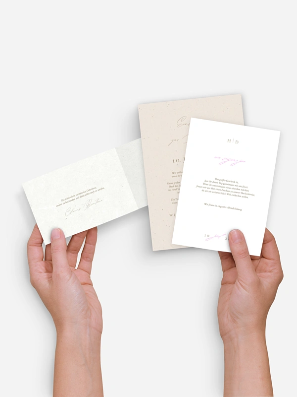 Hochzeitseinladung Classy Type