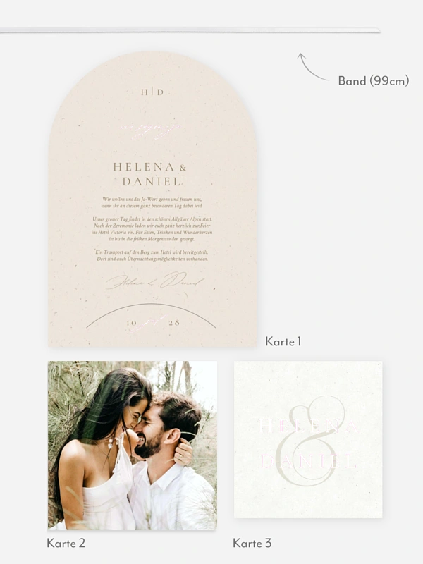 Hochzeitseinladung Classy Type