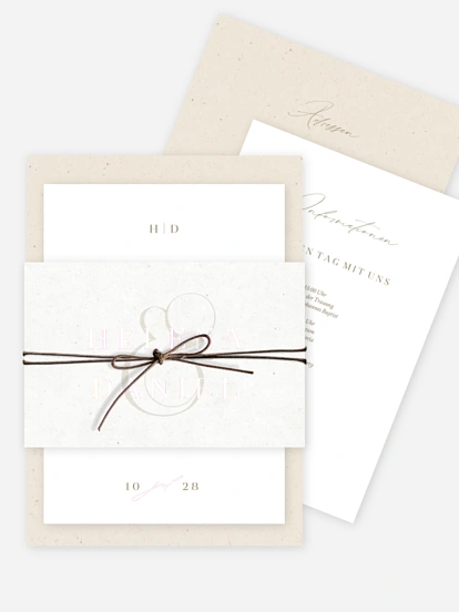 Hochzeitseinladung Classy Type