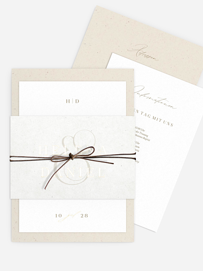 Hochzeitseinladung Classy Type