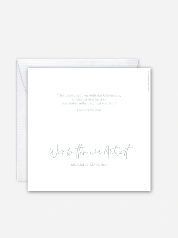 Hochzeitseinladung Promised