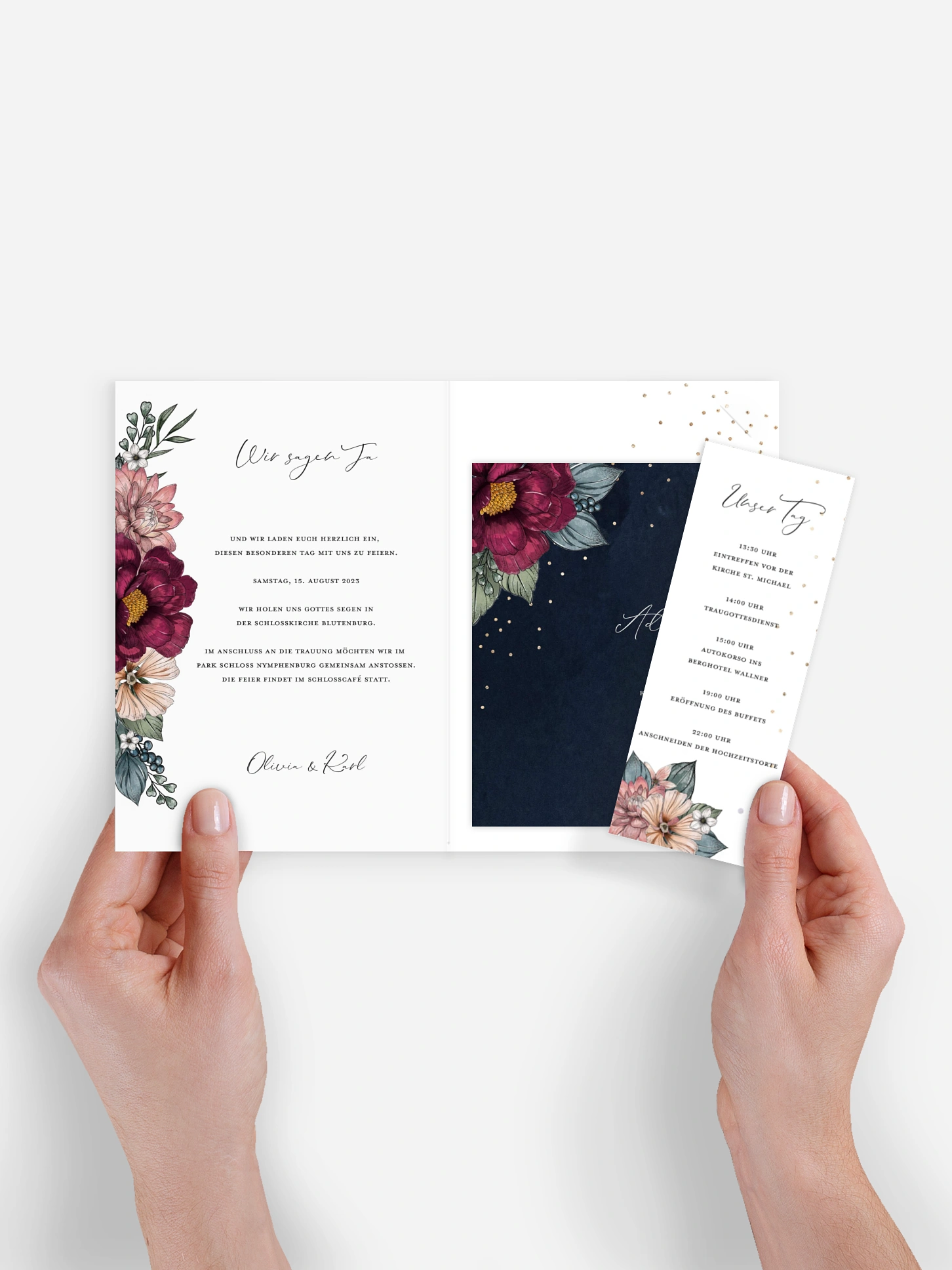 Hochzeitseinladung Moonlight Garden