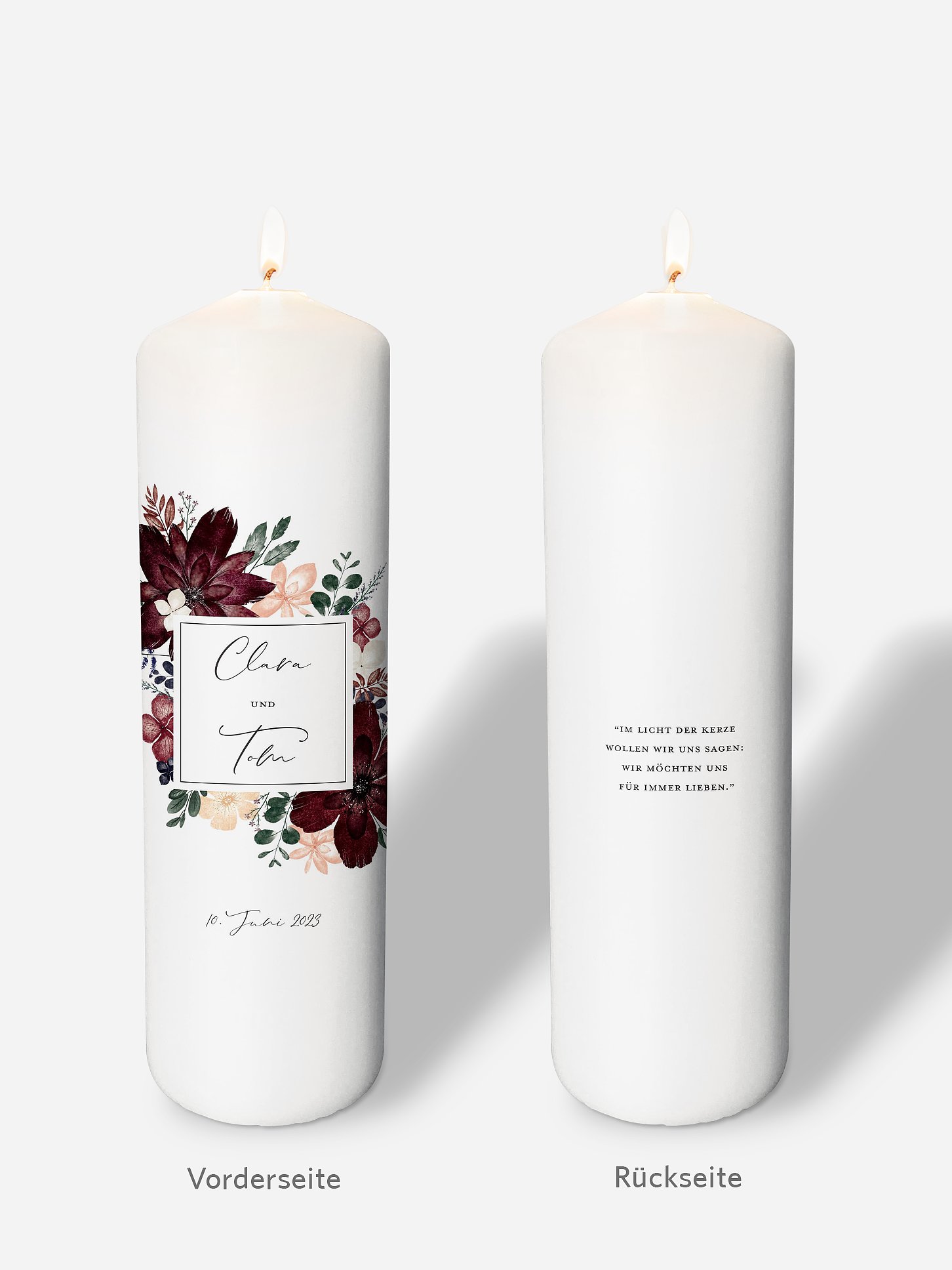 Hochzeitskerze Red Delight