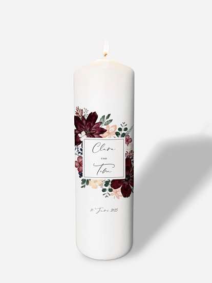 Hochzeitskerze Red Delight