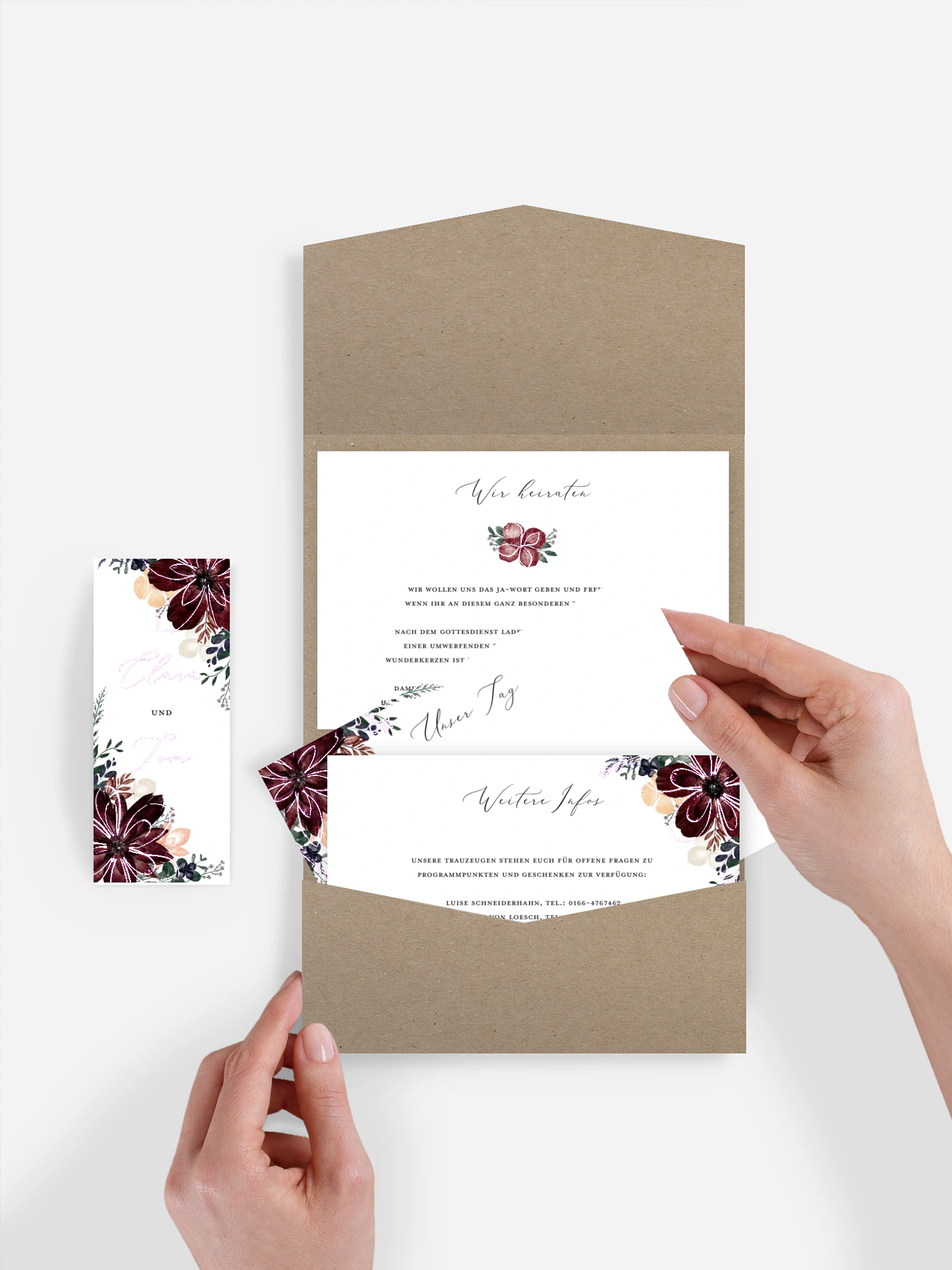 Hochzeitseinladung Red Delight