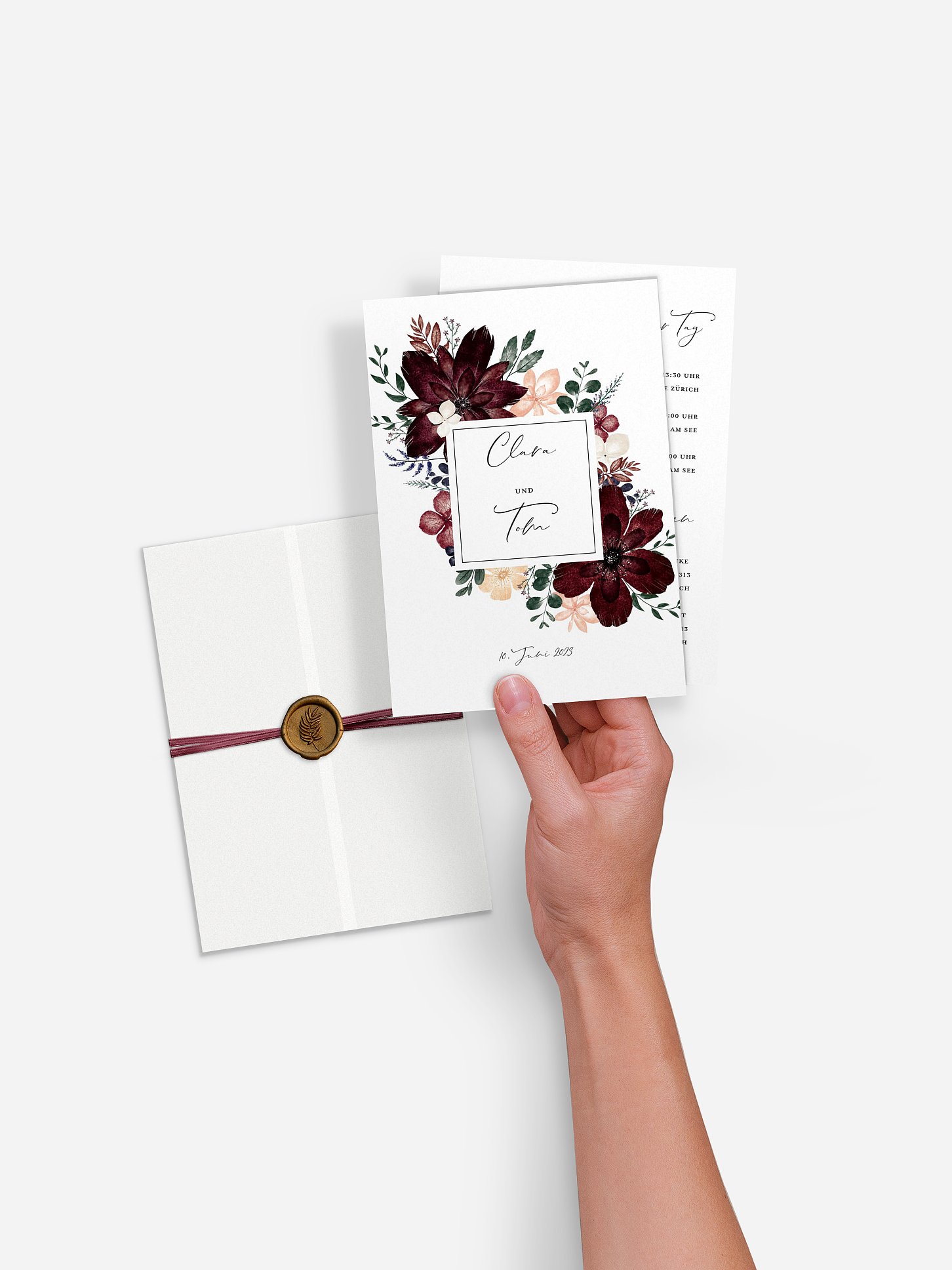 Hochzeitseinladung Red Delight