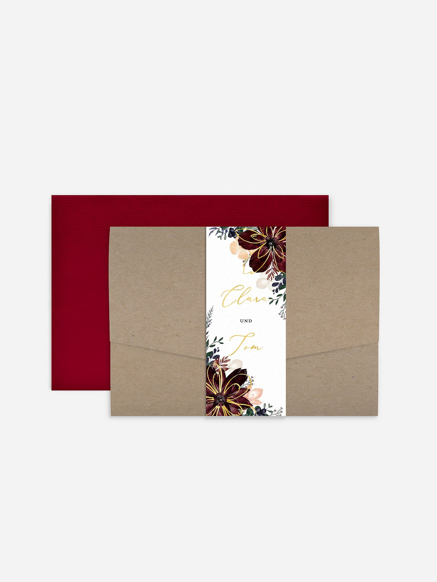 Hochzeitseinladung Red Delight
